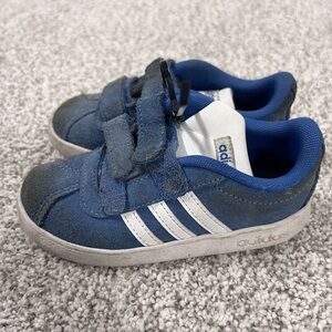 Adidas Kids' Blue and White Sneakers